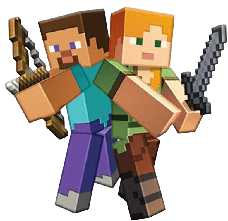 Etiquetas con diseño de Minecraft
