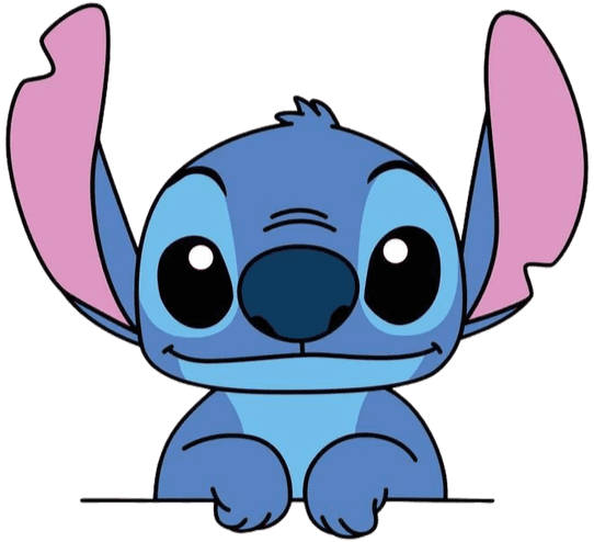 Etiquetas con diseño de Stitch